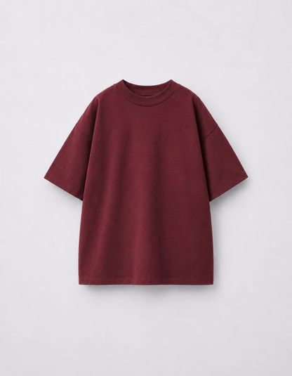 KEAR Maroon T-Shirt | Premium Cotton Half Sleeve Tee for Boys & Girls