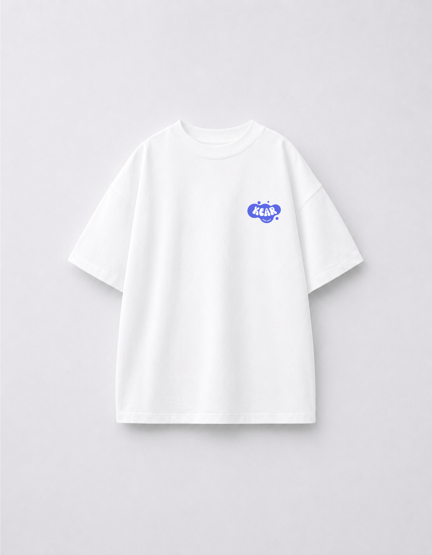 KEAR Signature Logo Kids Oversized T-Shirt | Premium Cotton Half Sleeve Tee for Boys & Girls