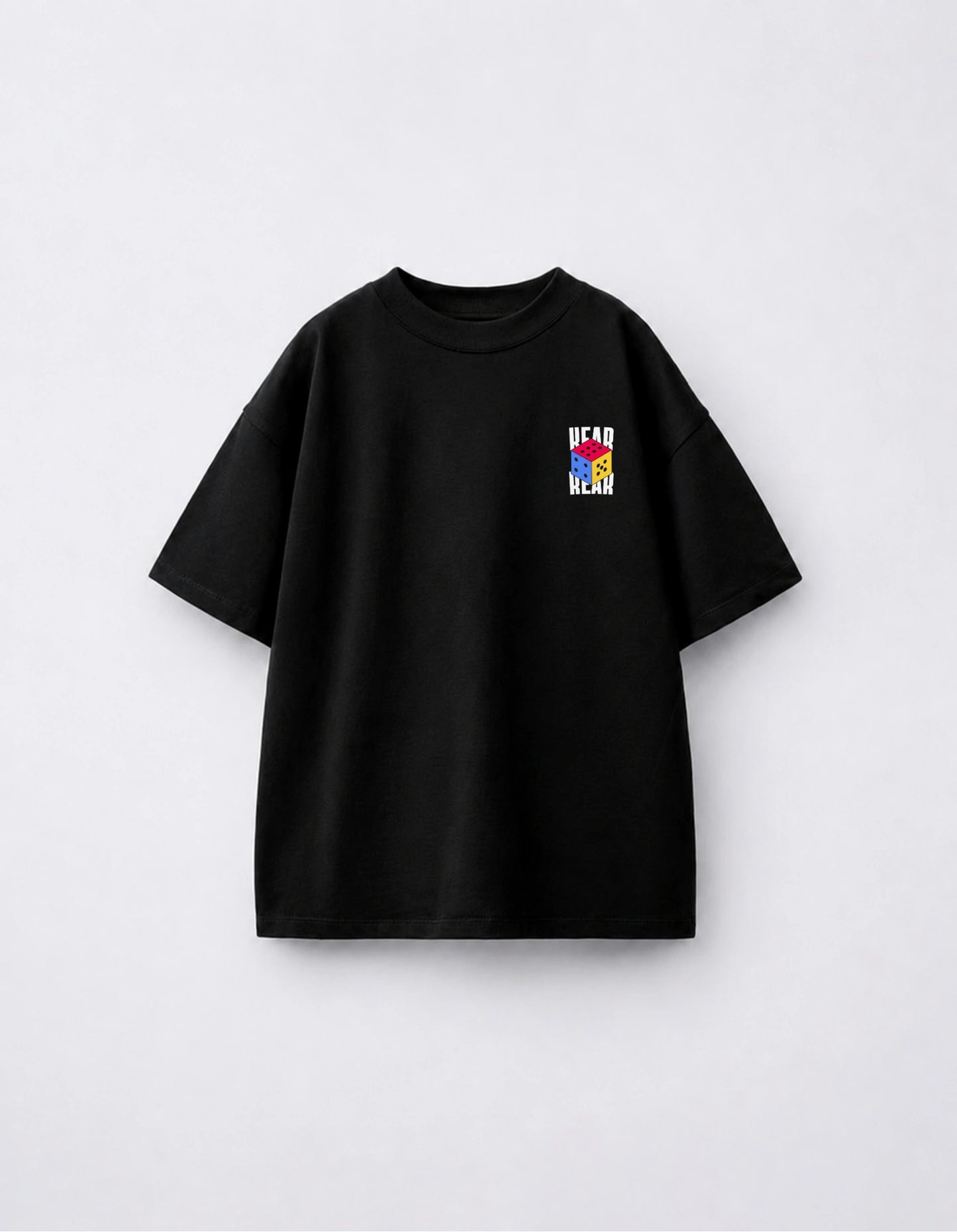 Dice Graphic Round Neck Regular Kids T-Shirt